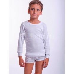 Camiseta niño felpa m/larga...
