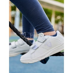 Zapatilla casual Velcro Blanco 2