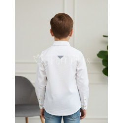 Camisa niño blanco con... 2