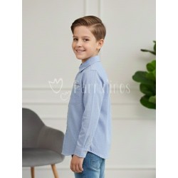 Camisa niño azul con... 2