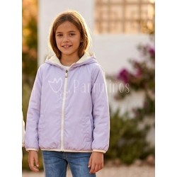 Chaqueta niña beige reversible 2