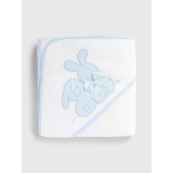 Capa de baño bordado conejo...