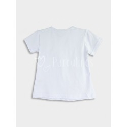 Camiseta básica niña blanca... 2
