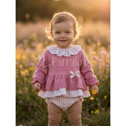 Conjunto bebé niña Vichy...