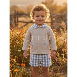 Conjunto bebé niño Vichy...