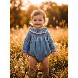 Pelele bebé niña Azul...