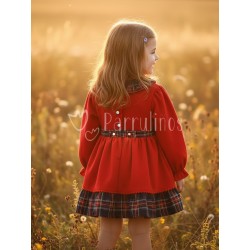Vestido niña rojo con... 2