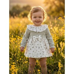Vestido bebé niña estampado...