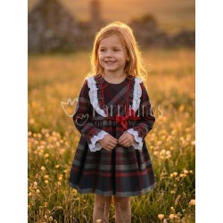 Vestido niña de cuadros...