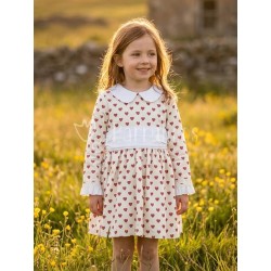 Vestido niña de corazones...