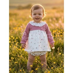 Vestido bebé niña estampado...