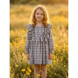 Vestido niña de cuadros con...