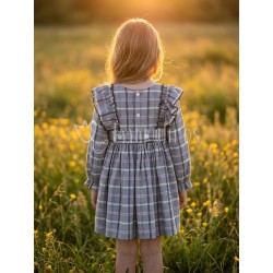 Vestido niña de cuadros con... 2
