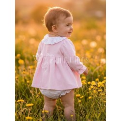 Vestido bebé niña rosa con... 2