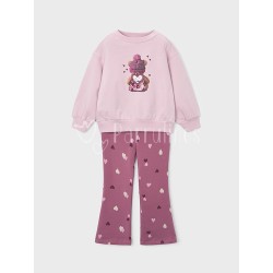 Conjunto niña sudadera y...