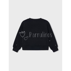 Sudadera niña negra con... 2