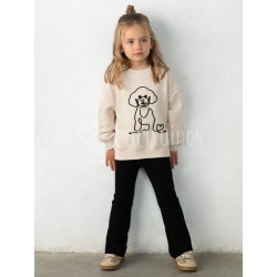 Conjunto niña con sudadera...