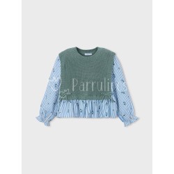 Camisa con top de punto... 2