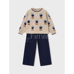 Conjunto niña tricot Flor... 2