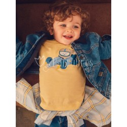 Camiseta bebé niño coche de...