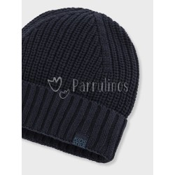 Gorro de punto niño azul... 2