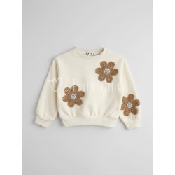 Sudadera niña crudo con...