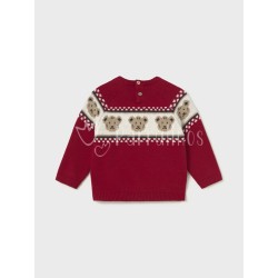 Jersey bebé niño jacquard Rojo 2