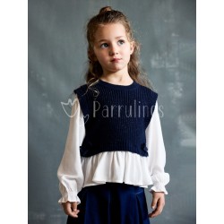Camisa con top de punto...