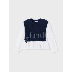 Camisa con top de punto... 2
