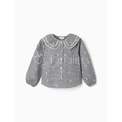 Camisa niña de algodón...