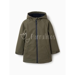 Parka niño engomada verde...