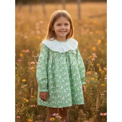 Vestido niña con cuello...