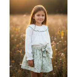 Conjunto niña con blusa y...
