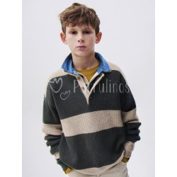 Jersey chico cuello polo...