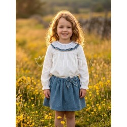 Conjunto niña con blusa y...