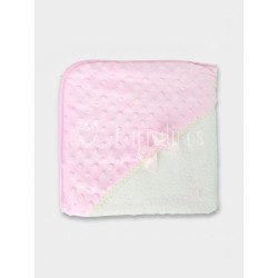 Capa de baño bebé rosa con...