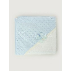 Capa de baño bebé azul con...