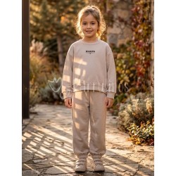 Chandal niña beige "Parps...