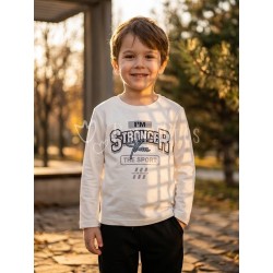 Camiseta niño manga larga...