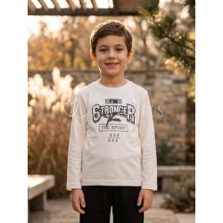 Camiseta niño manga larga...
