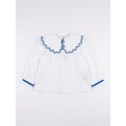 Camiseta niña blanca con...