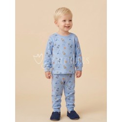 Pijama niño con estampado...