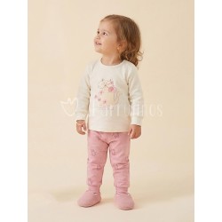 Pijama niña blanco con...
