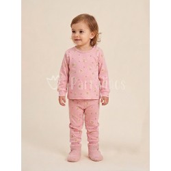 Pijama niña rosa con...