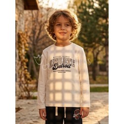 Camiseta niño manga larga...
