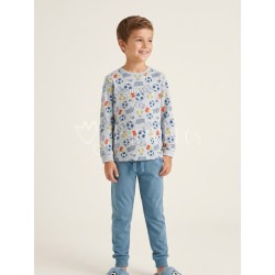 Pijama niño Azul con...