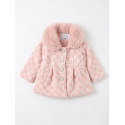 Abrigo bebé niña rosa...