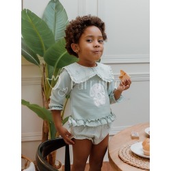 Conjunto bebé niña Verde...