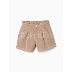 Short de niña beige de Pana...