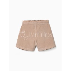 Short de niña beige de Pana... 2